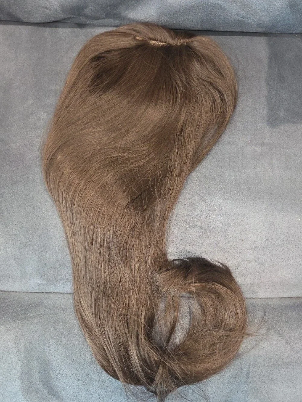 Long Layered Women's Wig with Full Bangs - Dark Chocolate Brown